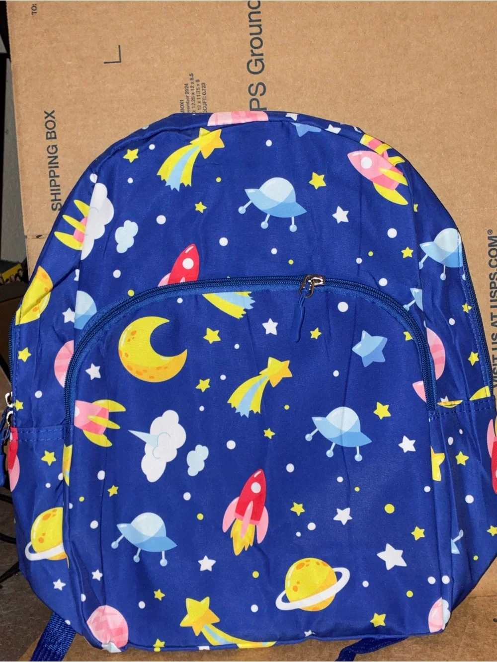 Kids Space Themed Backpack - Blue new